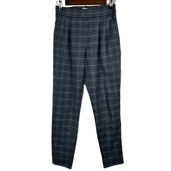 Leith • Pleat Front Glen Plaid Pants - Picture 2 of 6
